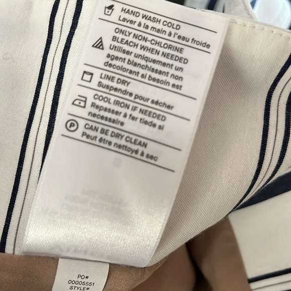 Vince Donny White Blue Stripe Wide Leg Belted Pants - Picture 9 of 11